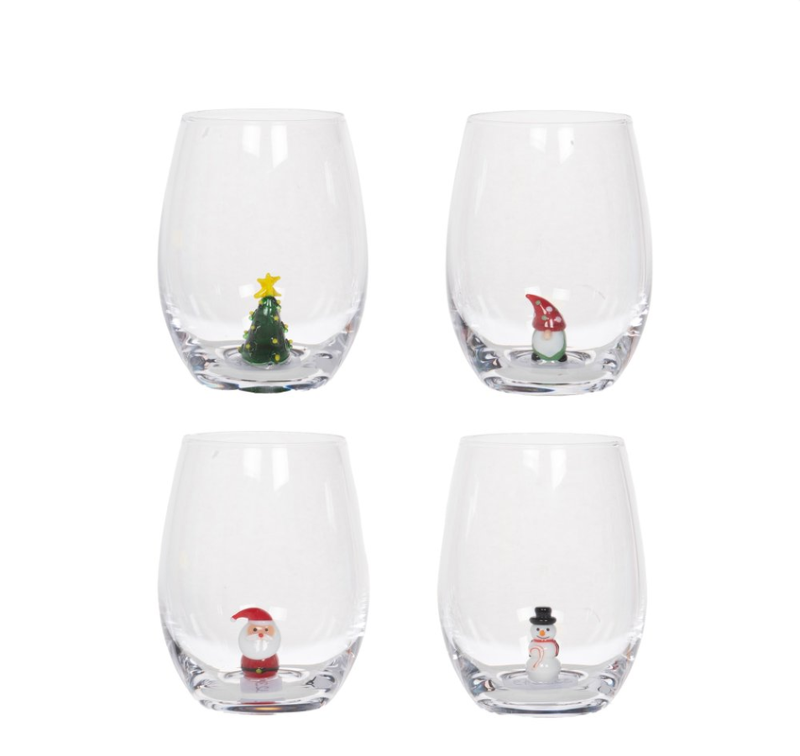 Verre fantaisie Noël
